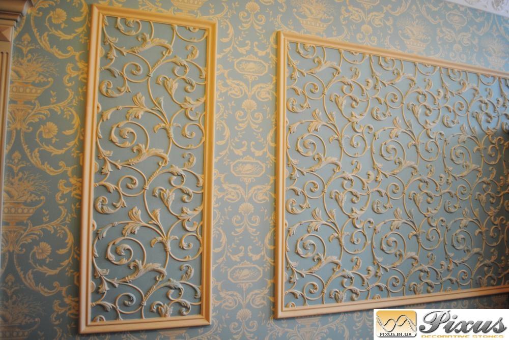 3D стеновая панель Форма для гипсовой, гипсовой или бетонной плитки для декоративных стеновых панелей "Лилия"