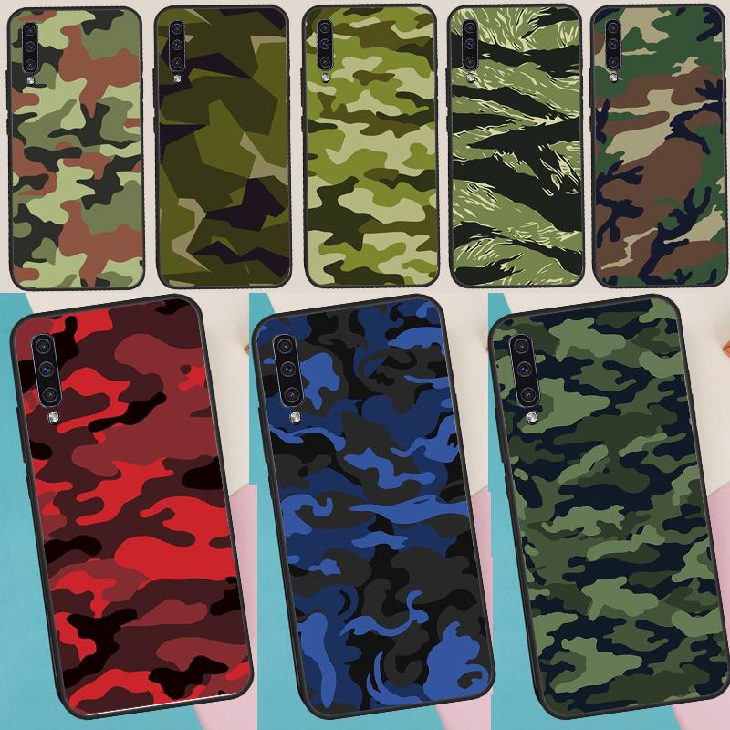 Чехол с камуфляжным узором для Samsung Galaxy A54 A14 A36 A16 A33 A56 A26 A15 A55 A53 A35 A22 A32 A52 A34 A05 A06