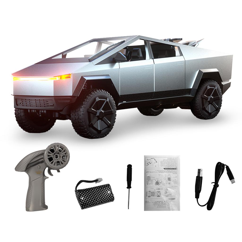 Игрушка Кибертрак, Радиоуправляемый сплавной автомобиль 2,4 ГГц с мотоциклом и светодиодной подсветкой, Модель пикапа
