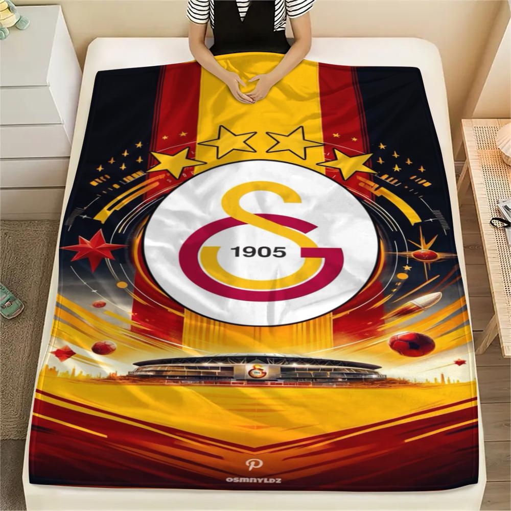 1pc Galatasaray Print Flannel Blanket, High quality Comfortable for All Seasons, Home Decor, Warmth and Comfort, Perfect for Christmas Gifts56