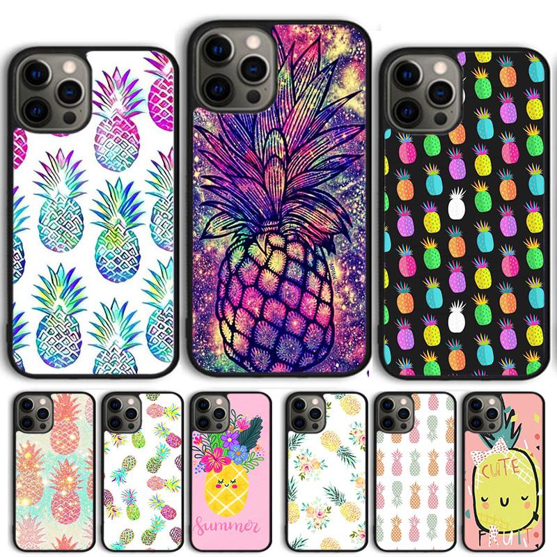 Kawaii Pineapple Art Coque Shell For iPhone 17 Air 15 16 14 13 12 Pro Max 11 Pro Max Plus Phone Case Cover