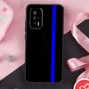 Police Styled Thin Blue Line Flag Case For Xiaomi 15 Ultra Mi 13 14 11T 12T 13T 14T Pro POCO X7 Pro X3 X5 X6 F5 F6 F7 Cover