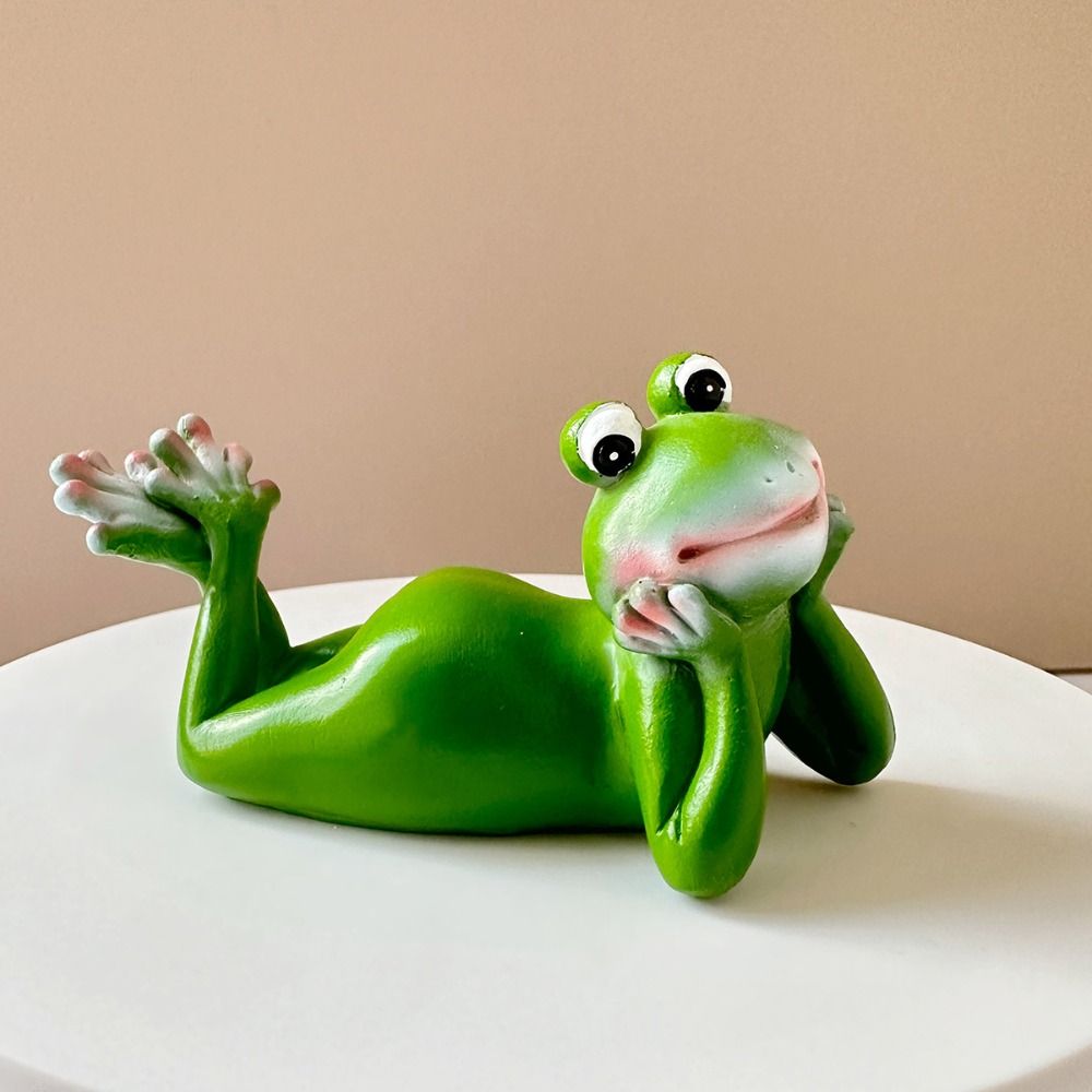 Милый лягушонок, подвесной цветочный горшок, мультяшная статуэтка животного, креативные фигурки лазающих лягушек, кашпо