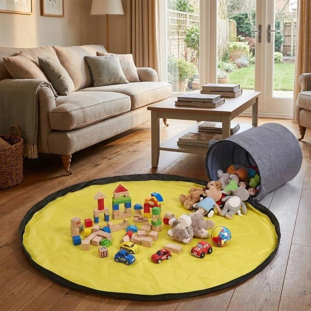 Large Capacity Game Mat Storage Bucket Hand-held Toy Storage Bucket  Living Room