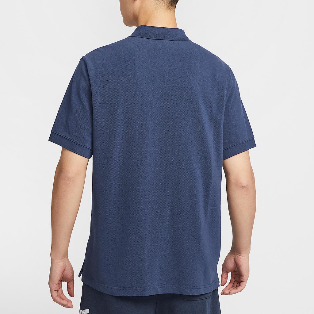 Nike Спортивная мужская футболка-поло с коротким рукавом Мужские топы Синий IH0822410