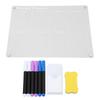 Planning Board Schedule Board Clear Acrylic Reusable Writing Magnet Pad Dry Erase Board with Marker Eraser for Fridge