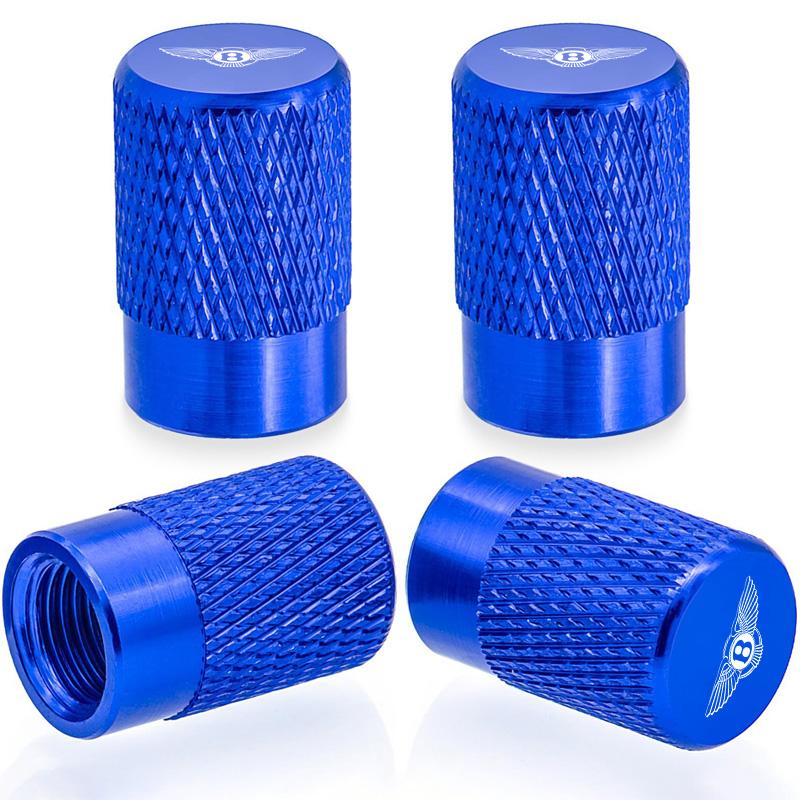 4Pcs Metal Alloy Car Logo Wheel Tire Valve Dustproof Cap Cover For Bentley Continental GT MULLINER Bentayga Flying Hurtling Spur