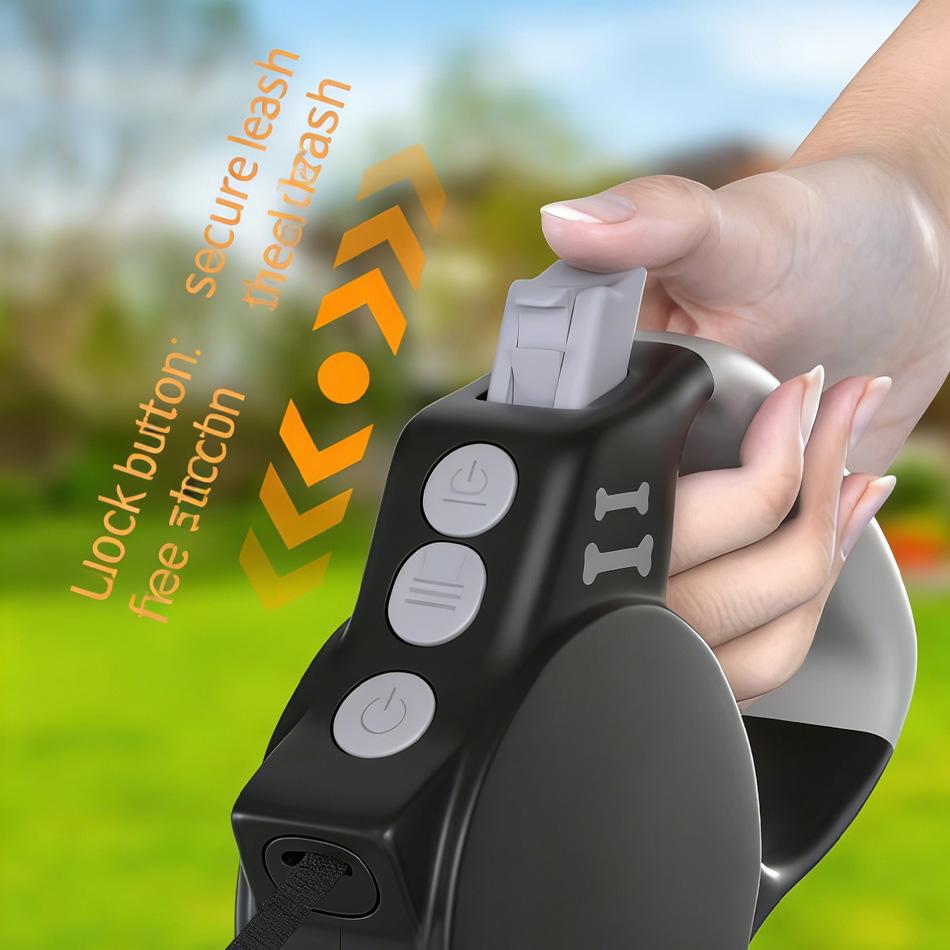 Automatic Retractable Dog Leash 3m Long-Lasting Nylon Lead for Small Dogs Cats Puppy Outside-Use Travel Standing Hiking Traction Rope