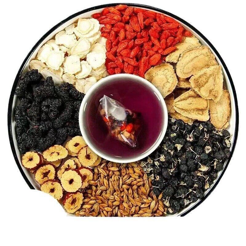 Ginseng Mulberry Black Wolfberry Red Wolfberry Red Dates Dry Health Tea - 100g