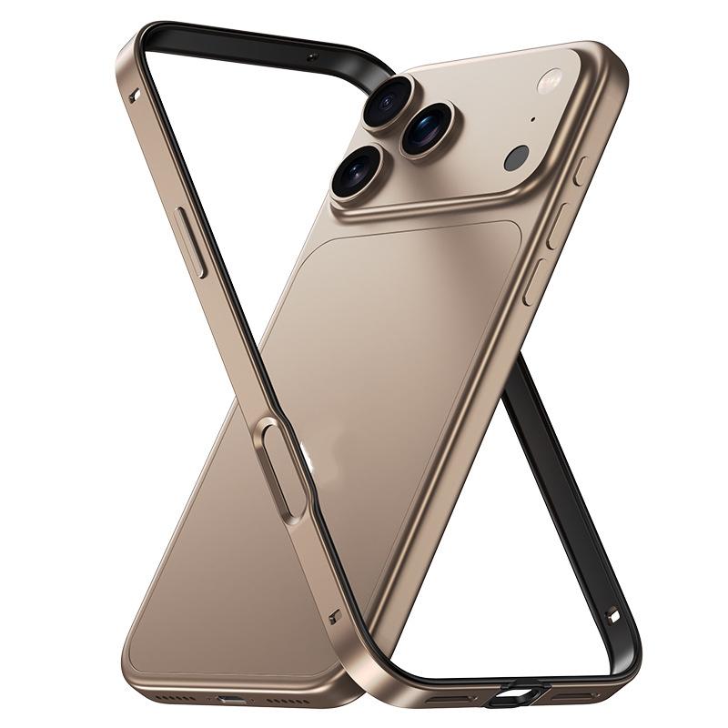 Роскошный алюминиевый бампер-кейс для 17 Pro Max - Ударопрочный металлический дизайн