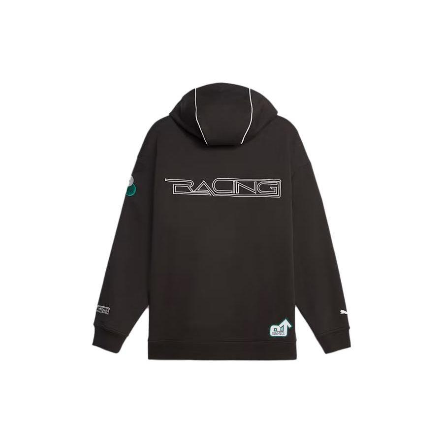 Puma Garage Crew Толстовка с капюшоном и принтом букв Мужские толстовки Черные 621137-01