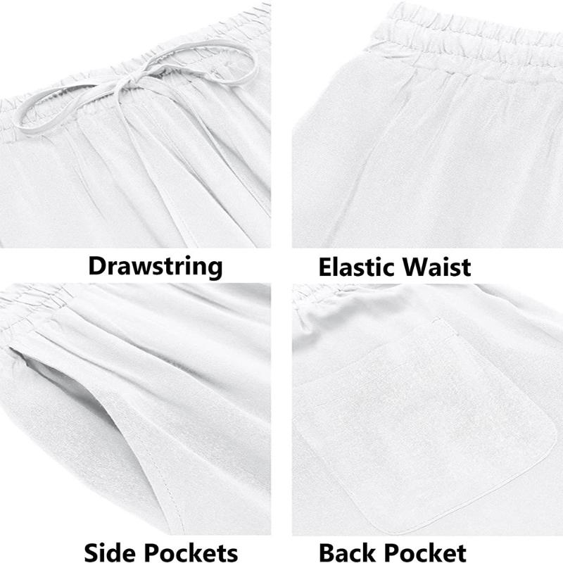 Мужской льняной комплект из 2 предметов с коротким рукавом, отложным воротником, рубашками с карманами и шортами, летние пляжные брюки, мужские костюмы Slim Fit