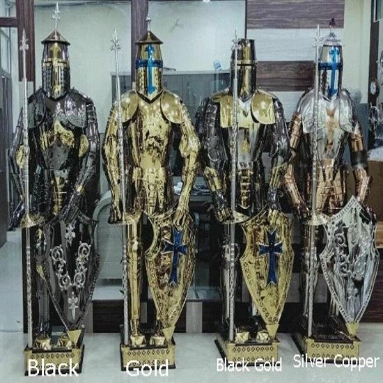 Набор из 4 доспехов средневекового рыцаря-тамплиера, полный доспех боевого воина, рыцарский доспех, лучший подарок для любителей средневековья