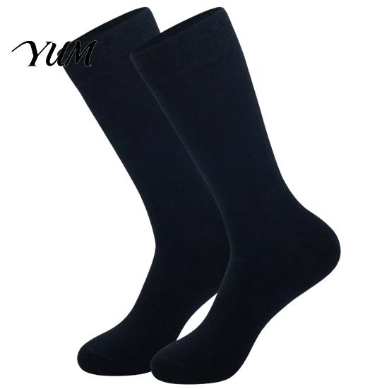 Professional Meeting Dress Socks Men Striped Crew Socks, Cotton Moisture Wicking Mens Breathable for Business Office Daily Casual Wear Skin