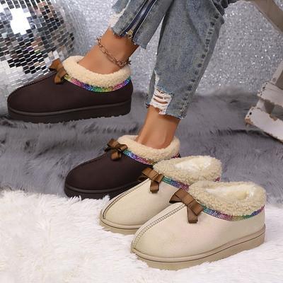 Женские ботинки утепленные теплые для пешего туризма, альпинизма, на толстой подошве, удобные, водонепроницаемые, нескользящие, спортивные, повседневные, зимние ботинки, хлопковая обувь