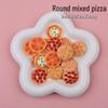 Miniature Cartoon Pizza Resin Accessories: DIY Fridge Magnets, Phone Case Décor, Jewelry Supplies