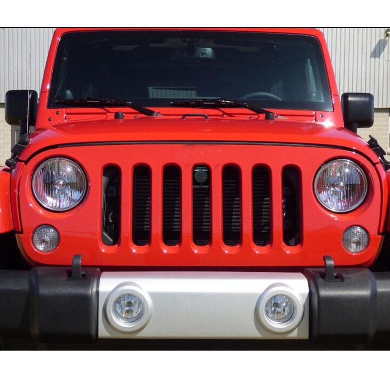 Grille Hood Lock Kit Front Engine Compartment Hood Cover Anti-Theft Assembly locking Hood Catch For Jeep Wrangler JK 2007-2018