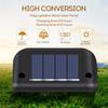 Solar Outdoor Waterproof Garden Stairs Fence Warm Light Road Stud Lamp for Garden Landscape Street Pathway