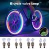 2/4 шт. Велосипедный вентиль для шины Свет Умный датчик Светодиодный фонарь на колесо велосипеда Ночная езда Цветной Декоративная лампа для вентиля дорожного или горного велосипеда Велосипедные аксессуары