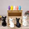 Новые цветные фигурки кошек для моделирования, DIY, ручная работа, маленькая ваза, миниатюрные декоративные элементы, подарок, миниатюрные фигурки