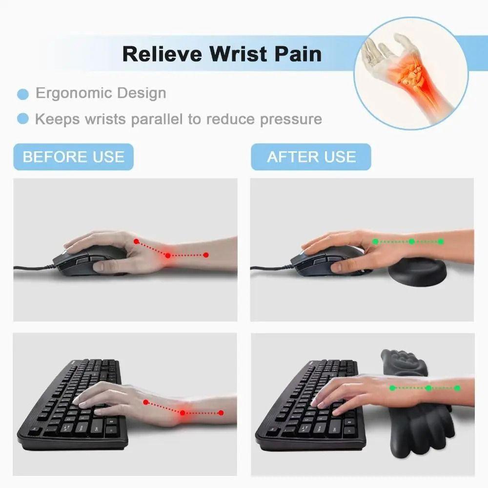 Slow Rebound Ergonomic Mouse Cushion Creative Keyboard Hand Rest Desktop Accessories