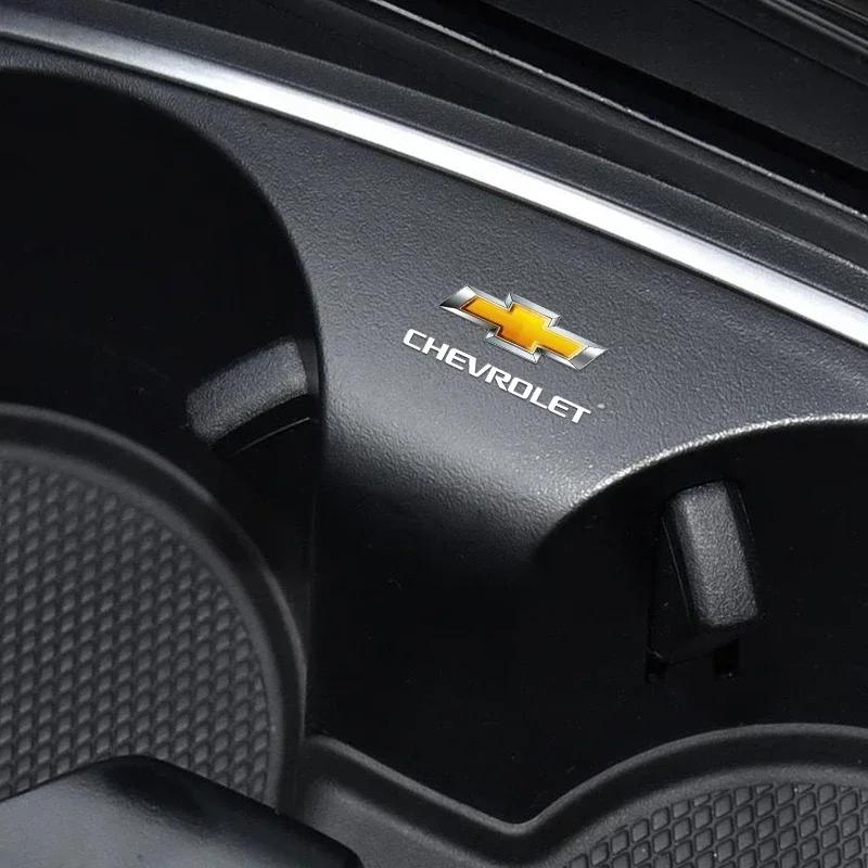 1/2/5/10Pcs Car Logo Car Door Handle Anti Scratches Stickers For Chevrolet Spark Captiva Cruze Malibu Equinox Trax Camaro Bolt