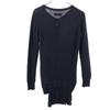 Yohji Yamamoto Кашемировая смесь Длинный кардиган с длинным рукавом 2 черных Женский Б/у