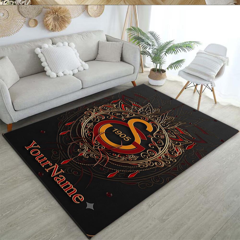 Galatasaray Personalized Name Area Rug Perfect For Hallway Dormitory Outdoor Playrooms Antislip Carpet Anime Office Decor