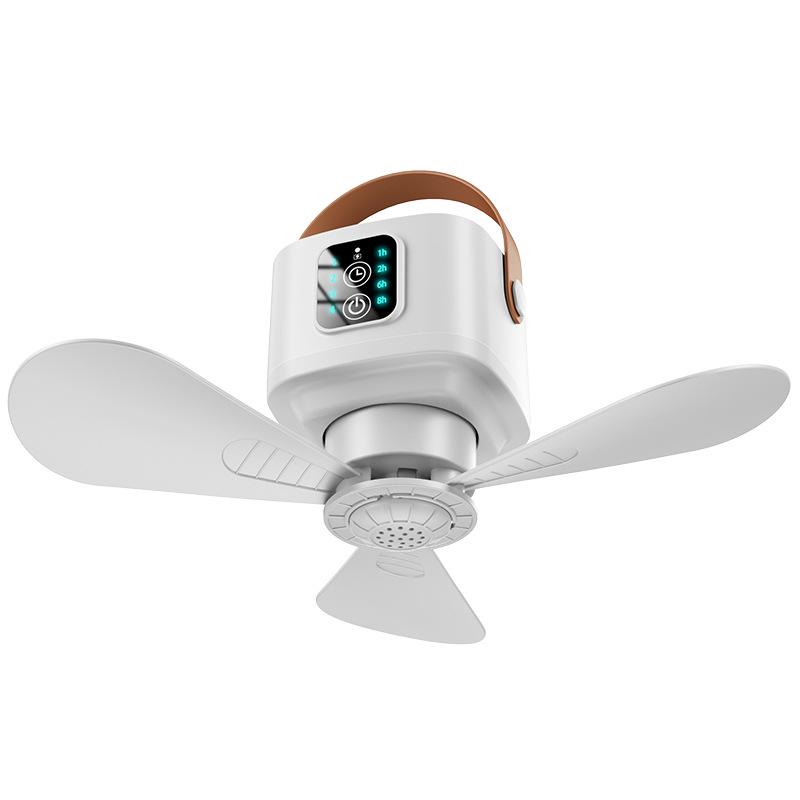 Компактный беспроводной подвесной вентилятор для кемпинга и общежитий - Перезаряжаемый многофункциональный вентилятор