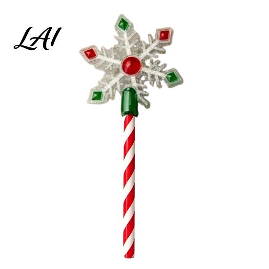 Snowflake Design Tap Wand Christmas Wand Contactless Payment Credit Card Holder with Candy Novelty Holiday Gadget Cane Handle 3D Printed Checkout