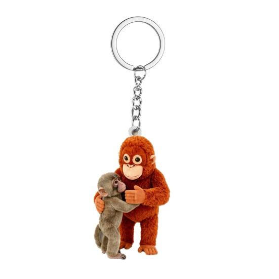 Keychain Pendant 2D Acrylic Long Arm Monkey Charm Key Chain Bag Wallet Charm Lightweight Backpack Accessories