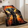 African Elephant Sunset Blanket bedroom Blanket for Livingroom Couch lunch break Soft throw for Friend's festival Gift