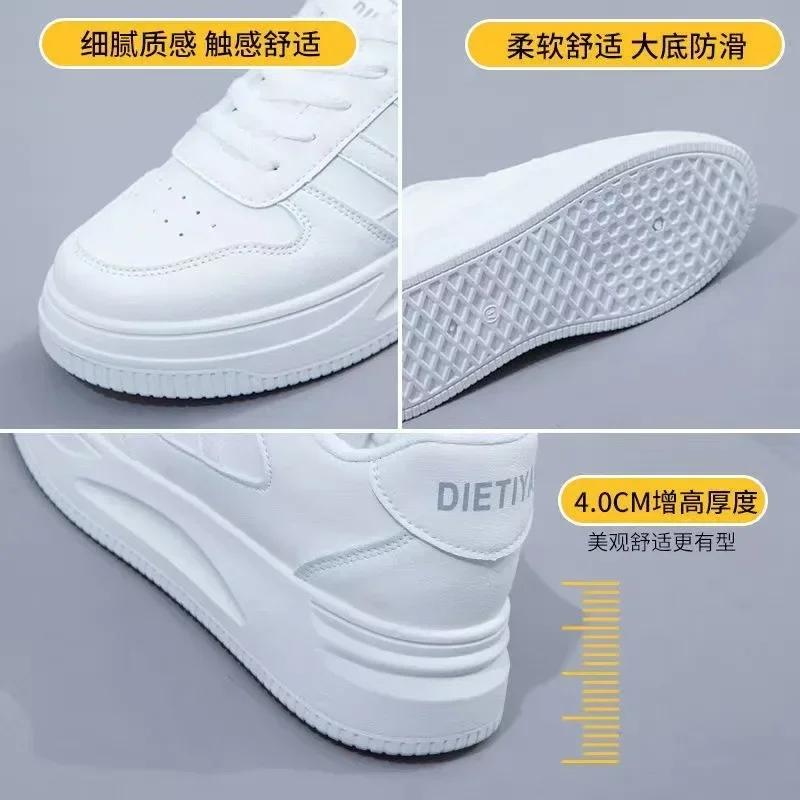 Новые женские повседневные прогулочные туфли, летние кожаные кроссовки высокого качества на плоской подошве со шнуровкой, модные женские кроссовки на плоской подошве