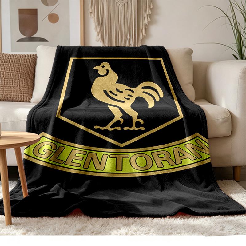 Glentoran FC Soft and comfortable flannel Suitable for sofas living rooms outdoor camping travel and also makes a great anniversary gif