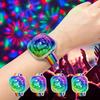 RGB Носимый Диско Сценический Свет USB Звуковое Управление Светодиодный Наручный Свет с Цветным Миганием для Детской Вечеринки KTV Бара Домашнего Декора