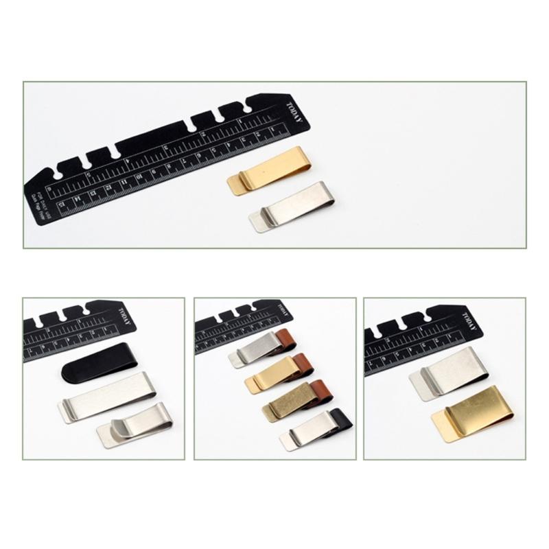 Sophisticated Stainless Steel Bill Holder Ergonomic Card Storage Pocket Slim Wallet Alternative For Everyday Use