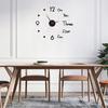 Nordic Silent DIY Wall Clock, Creative Living Room and Bedroom Decoration Clock, Acrylic Digital Clock, Wall Sticker Clock