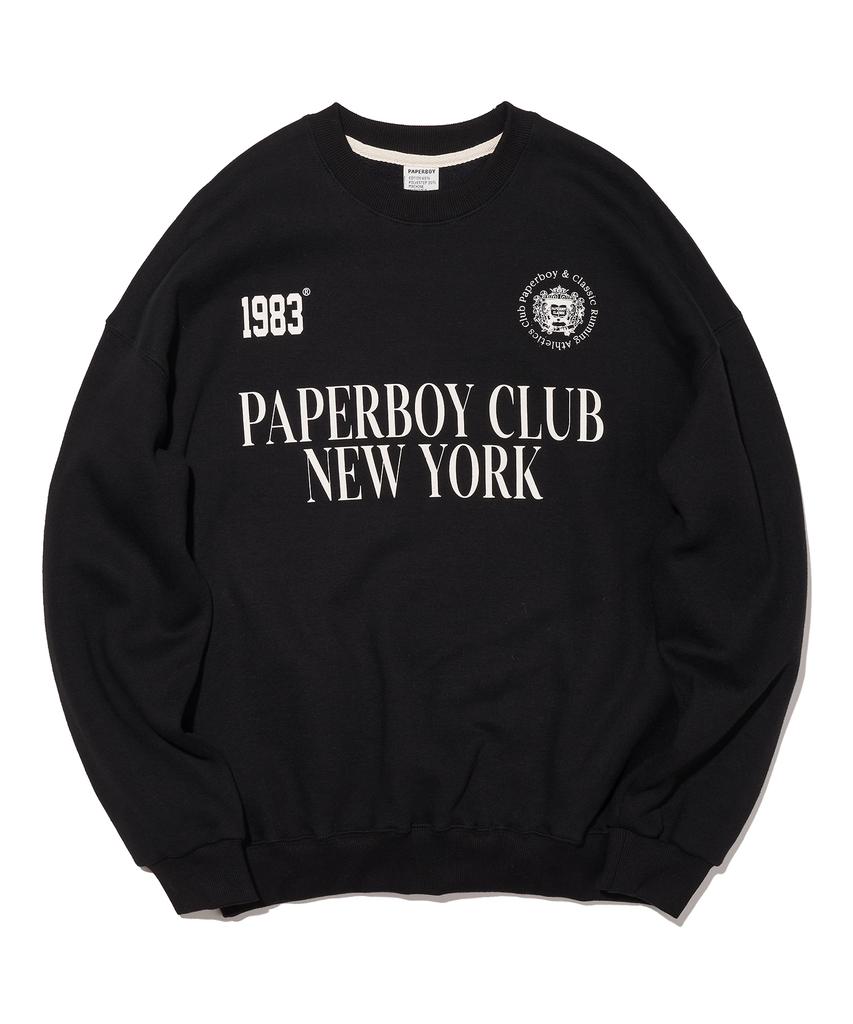 PAPERBOY Sports Club Sweatshirt - Black