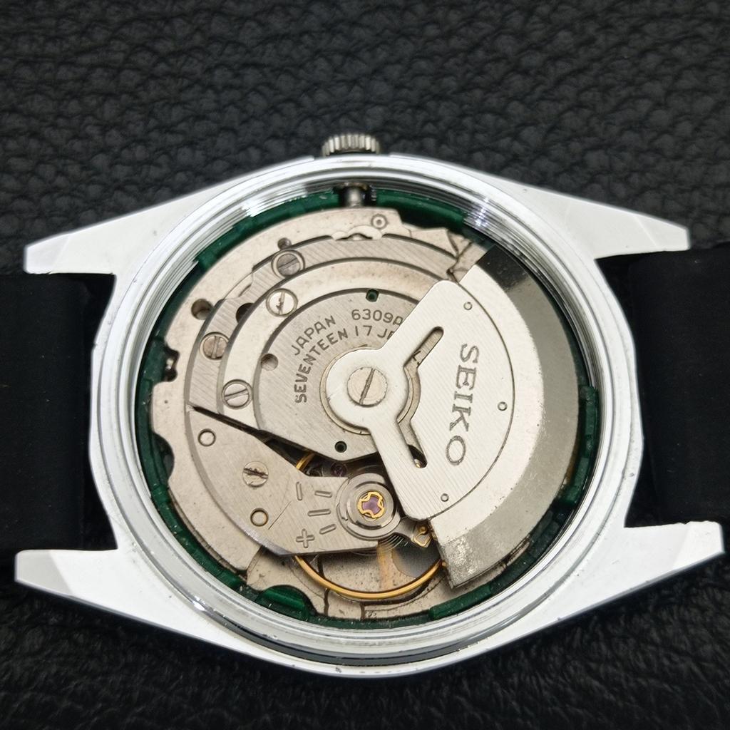 ВИНТАЖНЫЕ АВТОМАТИЧЕСКИЕ SEIKO 5 6309A ВОССТАНОВЛЕННЫЕ ЯПОНСКИЕ МУЖСКИЕ ЧЕРНЫЕ ЧАСЫ a442843-1