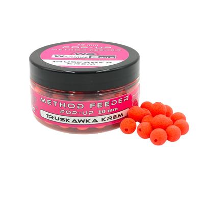 STRAWBERRY CREAM Floating Balls POP UP 10mm with a Hole