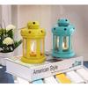 Set of 2 Hanging Lantern Tealight Candle Holder for Dining Table Home Decorations - Decorations Items for Home Decor (Yellow and Blue) - Decor - Gifts