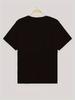 London Print Short Sleeve T-shirt, Casual Crew Neck Top for Spring & Summer, Women's Clothing