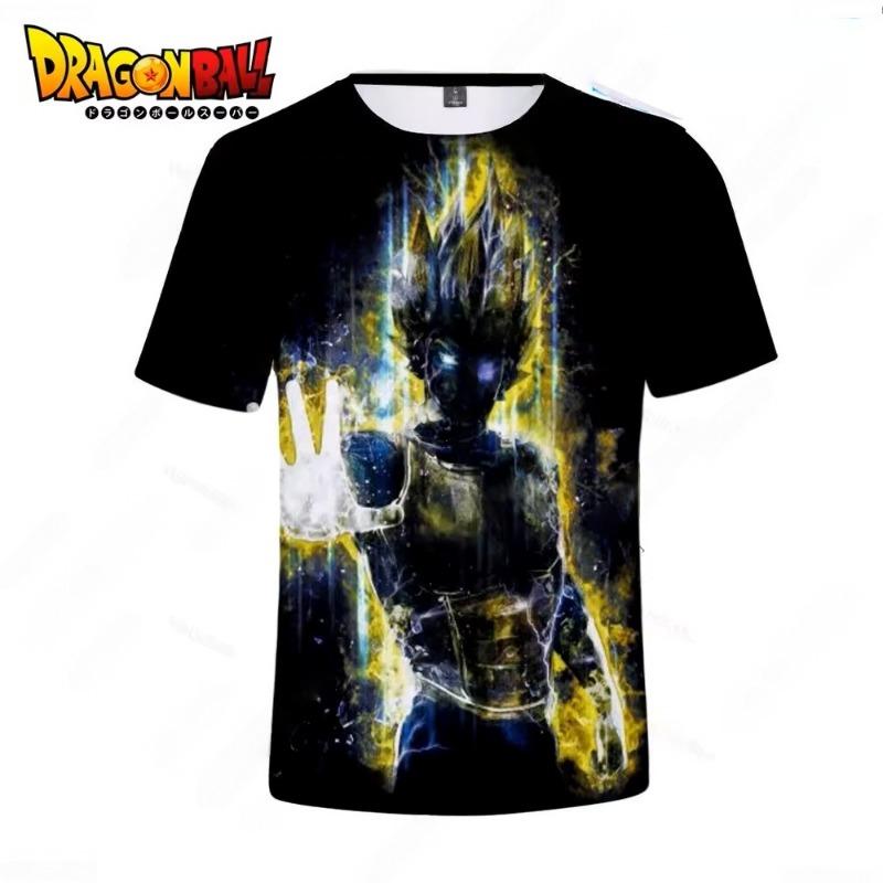 2026 Летняя Ретро Футболка Dragon Ball для Фитнеса Мужская Оверсайз 3D Печать Короткий Рукав Семейная Унисекс Детская Спортивная Футболка