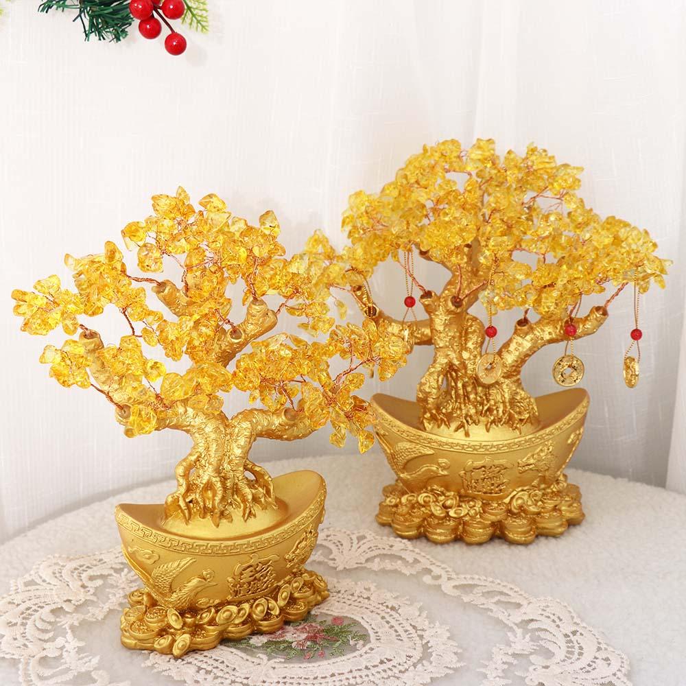 Good Fortune Resin Craft Decorative Articles Money Tree Ornaments Desktop Ornaments Fortune Tree