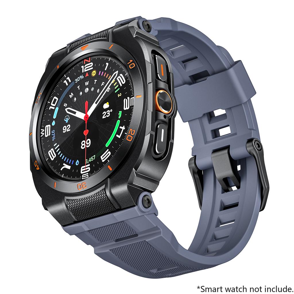 Силиконовый спортивный ремешок + Металлический корпус для Samsung Galaxy Watch Ultra 2025 47 мм Браслет Correa для Galaxy Watch 7Ultra 47 Аксессуары