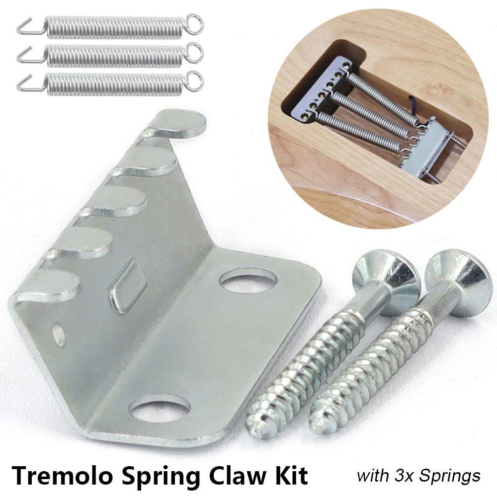 1Set Vintage Tremolo Claw with Installation Screws Tremolo Bridge Springs  Electric Guitar Accessory