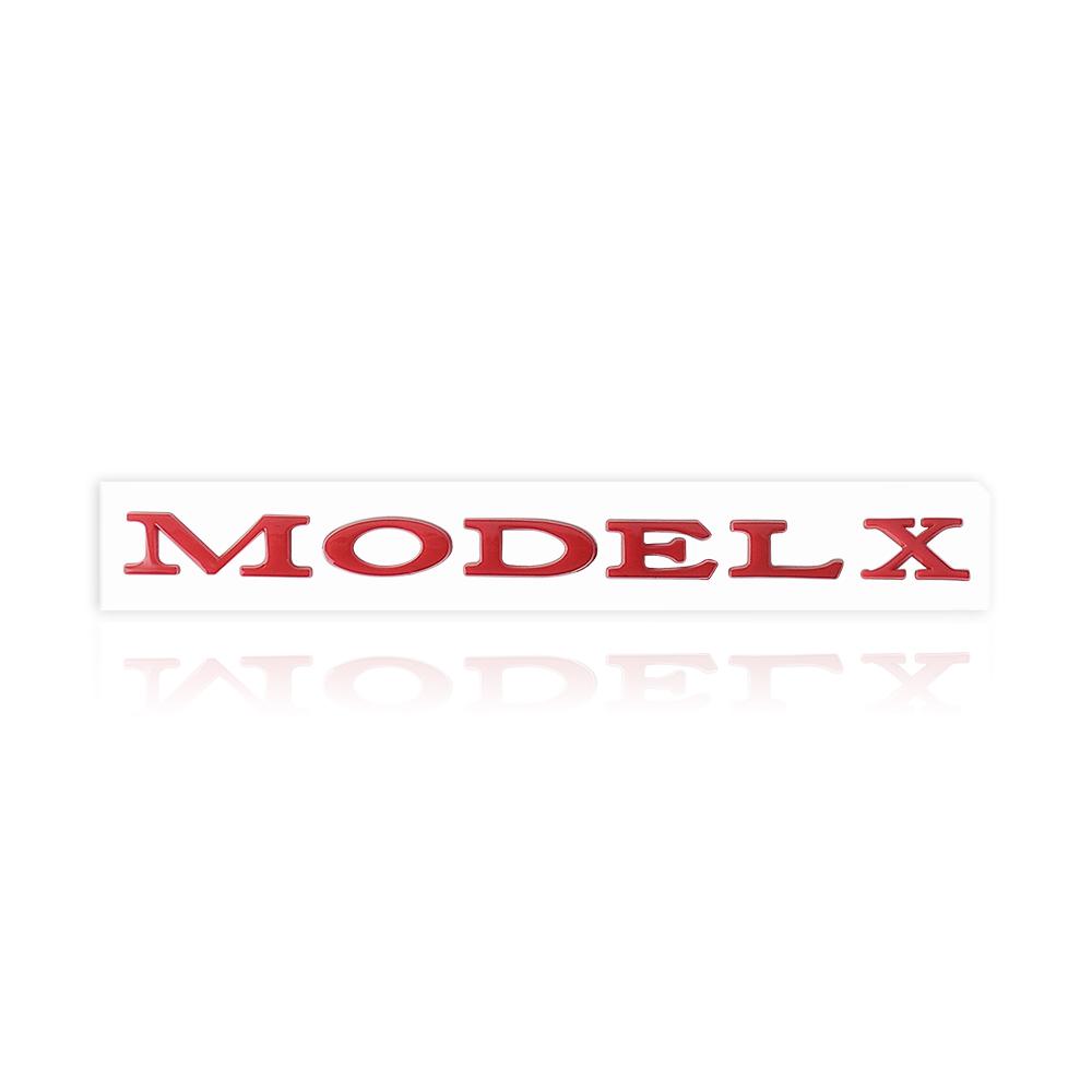 Car Original ABS Letter Logo Rear Tailgate Trunk Emblem Stickers For Tesla MODEL 3 MODEL Y SpaceX DUAL MOTOR Model S Model X