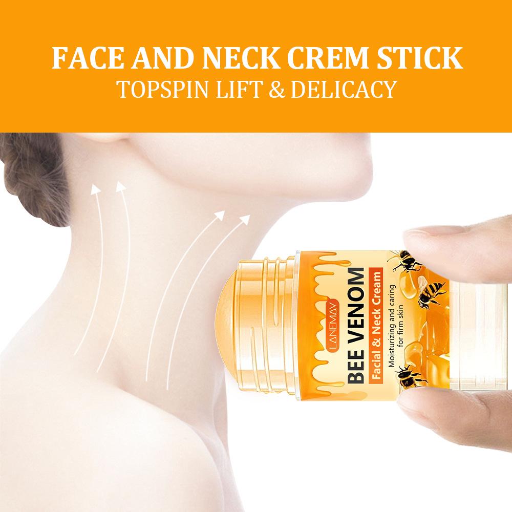 Крем для лица и шеи с пчелиным ядом - Укрепляет, подтягивает и подтягивает Светло-бежевый, Улучшает внешний вид дряблости Светло-бежевый - Подходит для всех Светло-бежевых типов