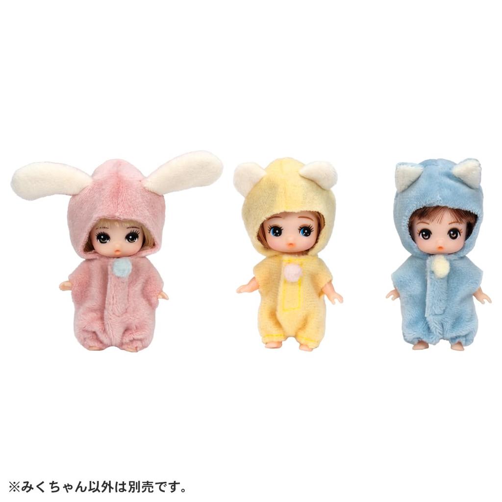 Takara Tomy Doll Nakayoshi Triplets Pretend Play Toy 3 and Licca-chan LD-24 Miku-chan Dress-up (Ages up)