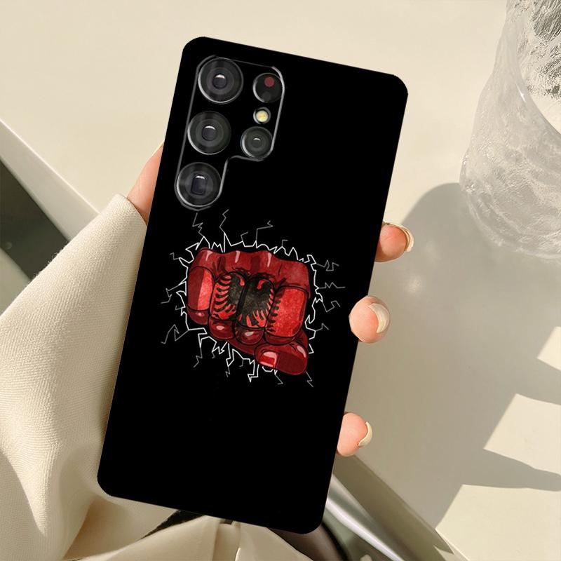 Albanian Flag Eagle Case For Samsung Galaxy S23 Ultra S21 S22 S24 S25 Ultra S9 S10 Plus S25 FE S20 FE Back Cover